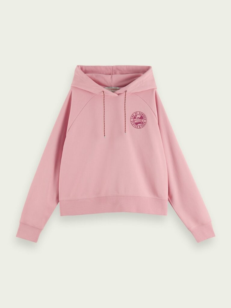 hot pink crop sweatshirt