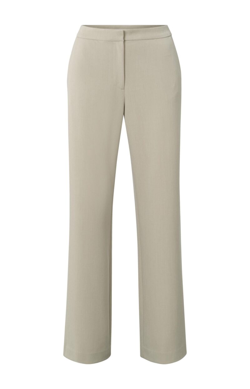 Soft high waist pantalon with wide leg| Pure Cashmere Brown - Harrison ...
