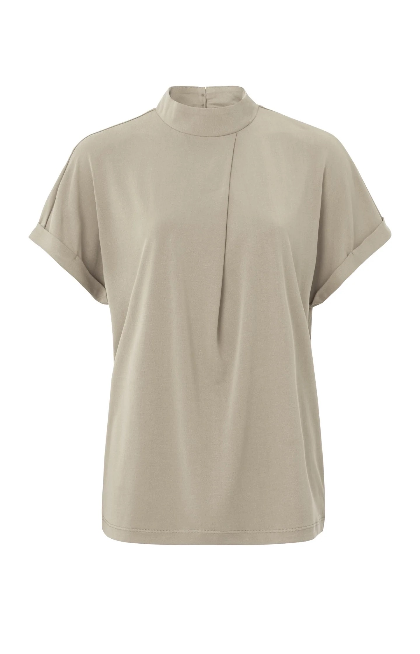 Top with pleat Pure Cashmere Brown - Harrison Fashion