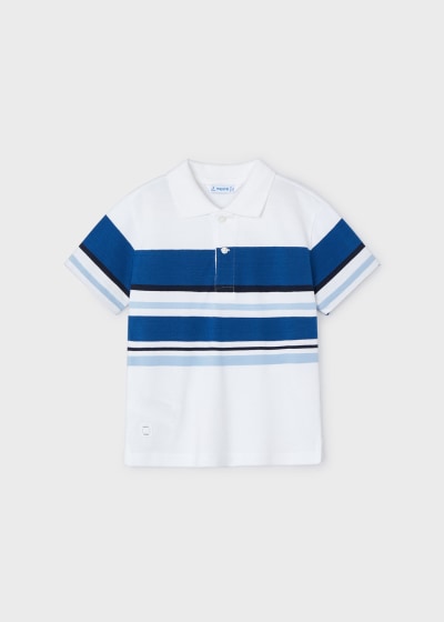 Striped Polo Shirt - Navy / Blue