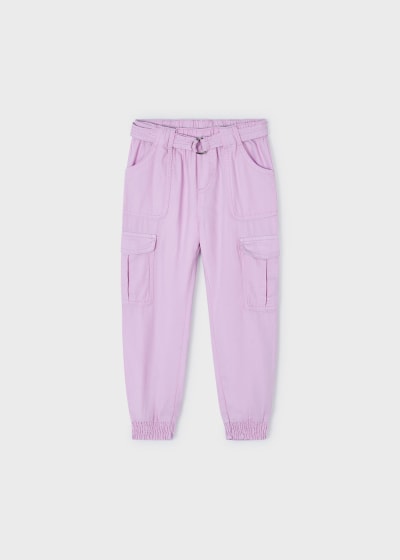 Belted Trousers - Pink