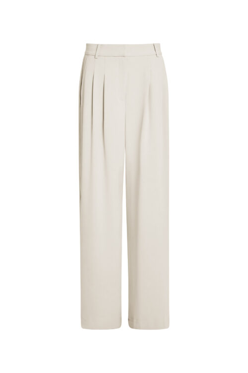 Harrie Suiting Wide Leg Trouser | Classic Cream