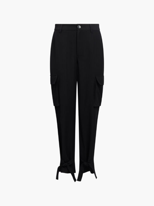 Bella Straight Leg Twill Trouser | Blackout