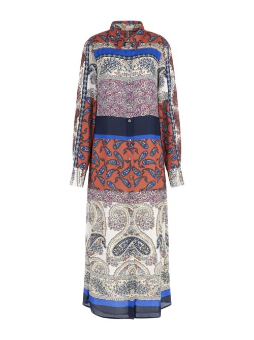 Floriane Chemisier Shirt Dress | Patchwork Paisley