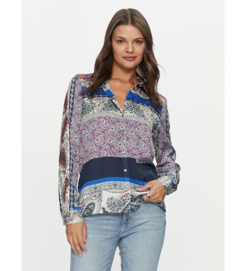 Georgie Long Sleeve Print Shirt | Patchwork Paisley